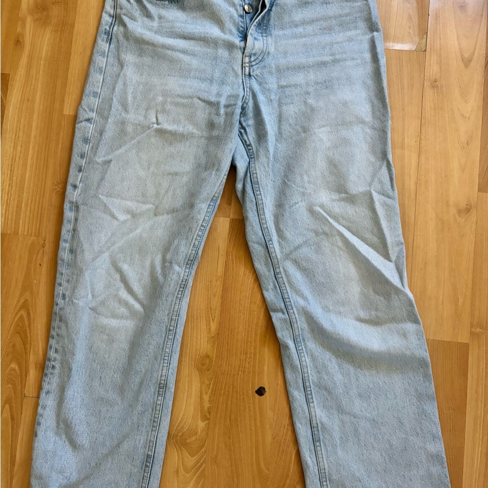 Zara Blue Straight Jeans Classic Fit